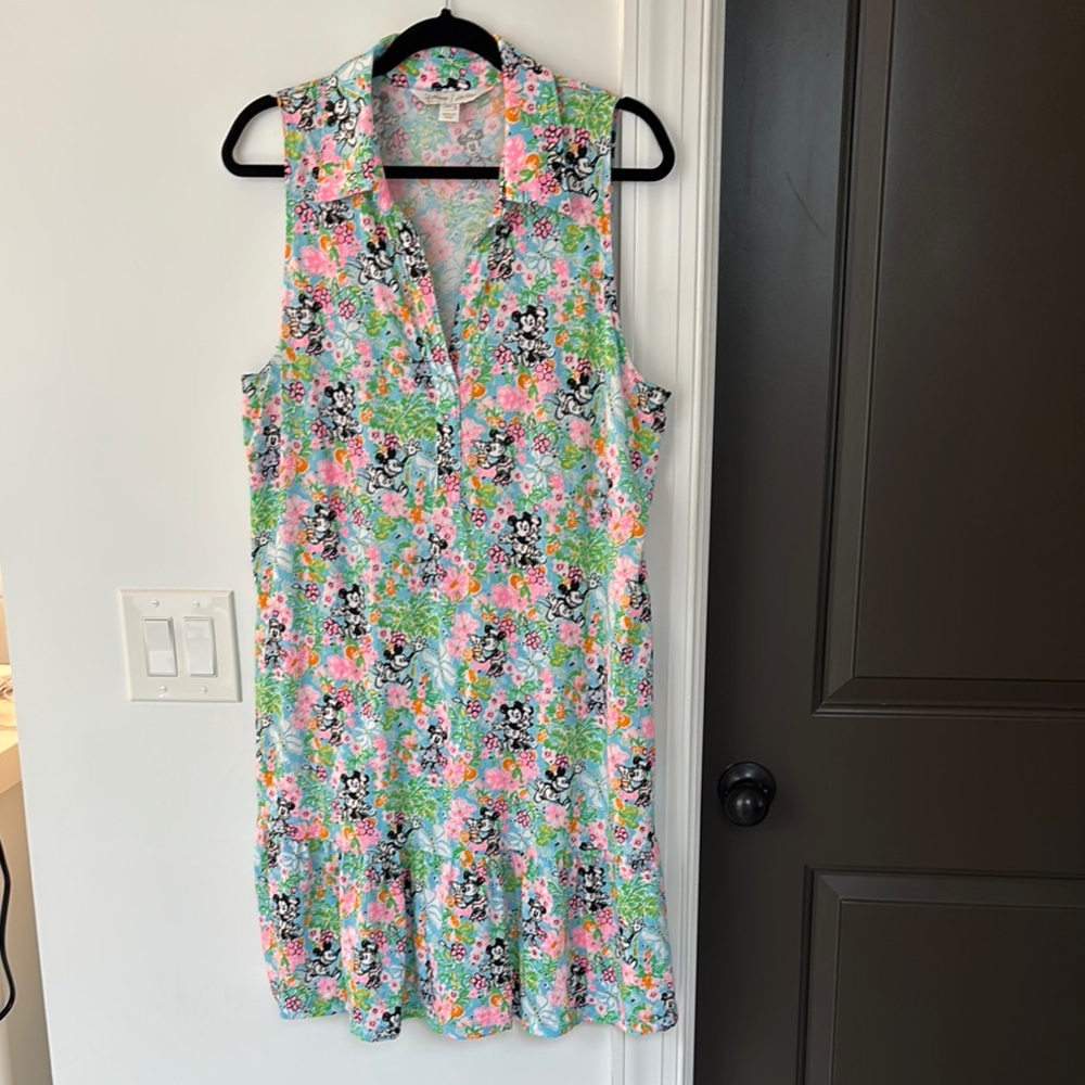 Lilly Pulitzer Floral Disney Cotton polo dress